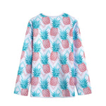 Bright Zig Zag Pineapple Pattern Print Long Sleeve Short Coat