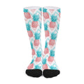 Bright Zig Zag Pineapple Pattern Print Long Socks