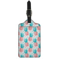 Bright Zig Zag Pineapple Pattern Print Luggage Tag