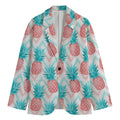 Bright Zig Zag Pineapple Pattern Print Men's Blazer