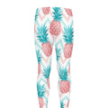 Bright Zig Zag Pineapple Pattern Print Men's Leggings