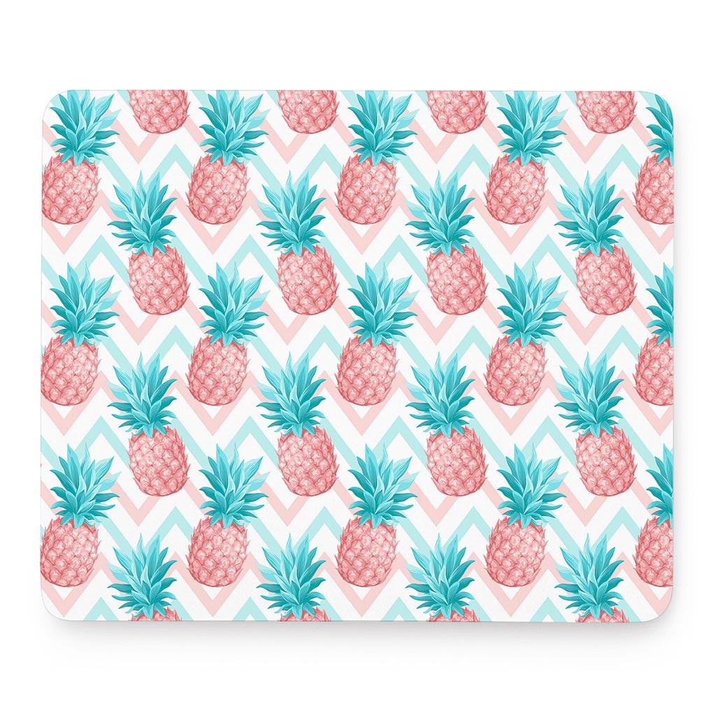 Bright Zig Zag Pineapple Pattern Print Mouse Pad
