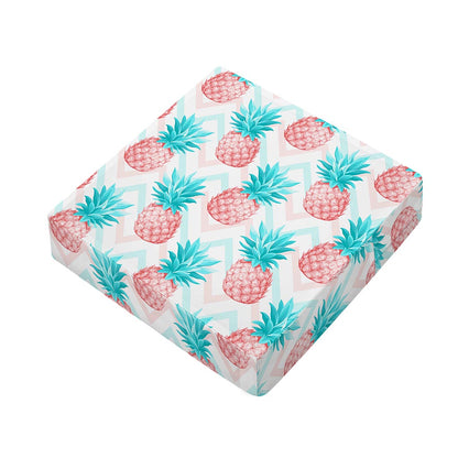 Bright Zig Zag Pineapple Pattern Print Outdoor Seat Cushion Cover