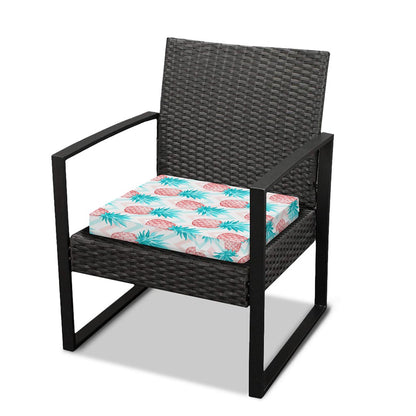 Bright Zig Zag Pineapple Pattern Print Outdoor Seat Cushion Cover