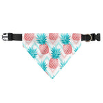 Bright Zig Zag Pineapple Pattern Print Over The Collar Dog Bandana