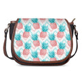 Bright Zig Zag Pineapple Pattern Print Saddle Bag