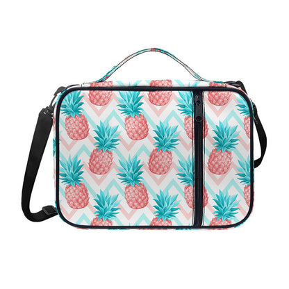 Bright Zig Zag Pineapple Pattern Print Shoulder Strap Bible Bag