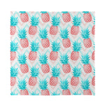 Bright Zig Zag Pineapple Pattern Print Silk Bandana