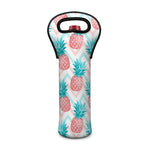 Bright Zig Zag Pineapple Pattern Print Single Neoprene Wine Tote