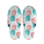 Bright Zig Zag Pineapple Pattern Print Slippers