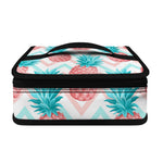Bright Zig Zag Pineapple Pattern Print Small Lunch Bag