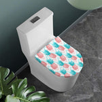 Bright Zig Zag Pineapple Pattern Print Toilet Lid Cover