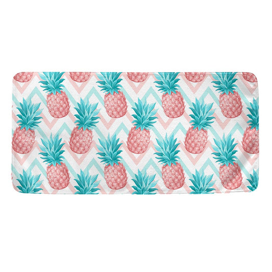 Bright Zig Zag Pineapple Pattern Print Towel