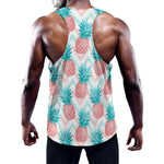 Bright Zig Zag Pineapple Pattern Print Training Tank Top
