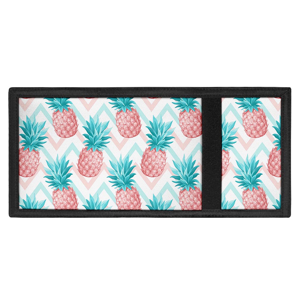 Bright Zig Zag Pineapple Pattern Print Trifold Wallet