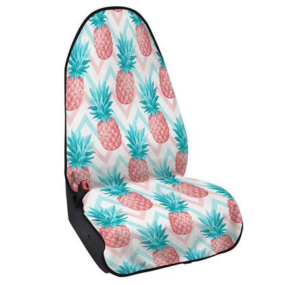 Bright Zig Zag Pineapple Pattern Print Waterproof Car Seat Cover