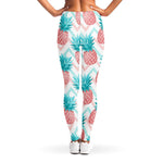 Bright Zig Zag Pineapple Pattern Print Women's Leggings