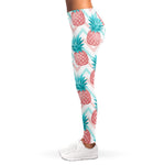 Bright Zig Zag Pineapple Pattern Print Women's Leggings