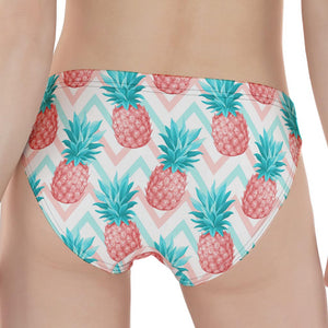 Bright Zig Zag Pineapple Pattern Print Women's Panties