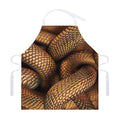 Bronze Snake Print Adjustable Apron