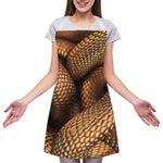 Bronze Snake Print Adjustable Apron