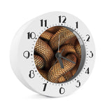 Bronze Snake Print Alarm Clock