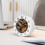 Bronze Snake Print Alarm Clock