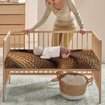 Bronze Snake Print Baby Crib Sheet