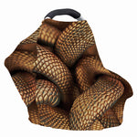 Bronze Snake Print Baby Seat Cover