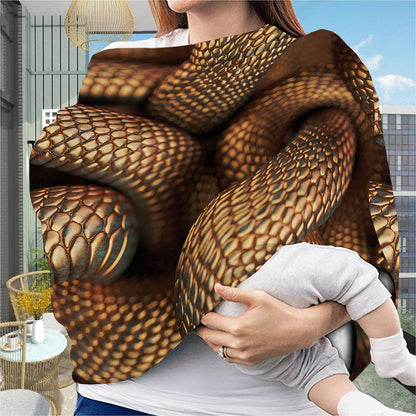 Bronze Snake Print Baby Seat Cover