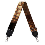 Bronze Snake Print Bag Strap