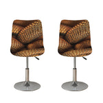 Bronze Snake Print Bar Stool Covers
