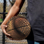 Bronze Snake Print Basketball