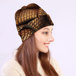 Bronze Snake Print Beanie