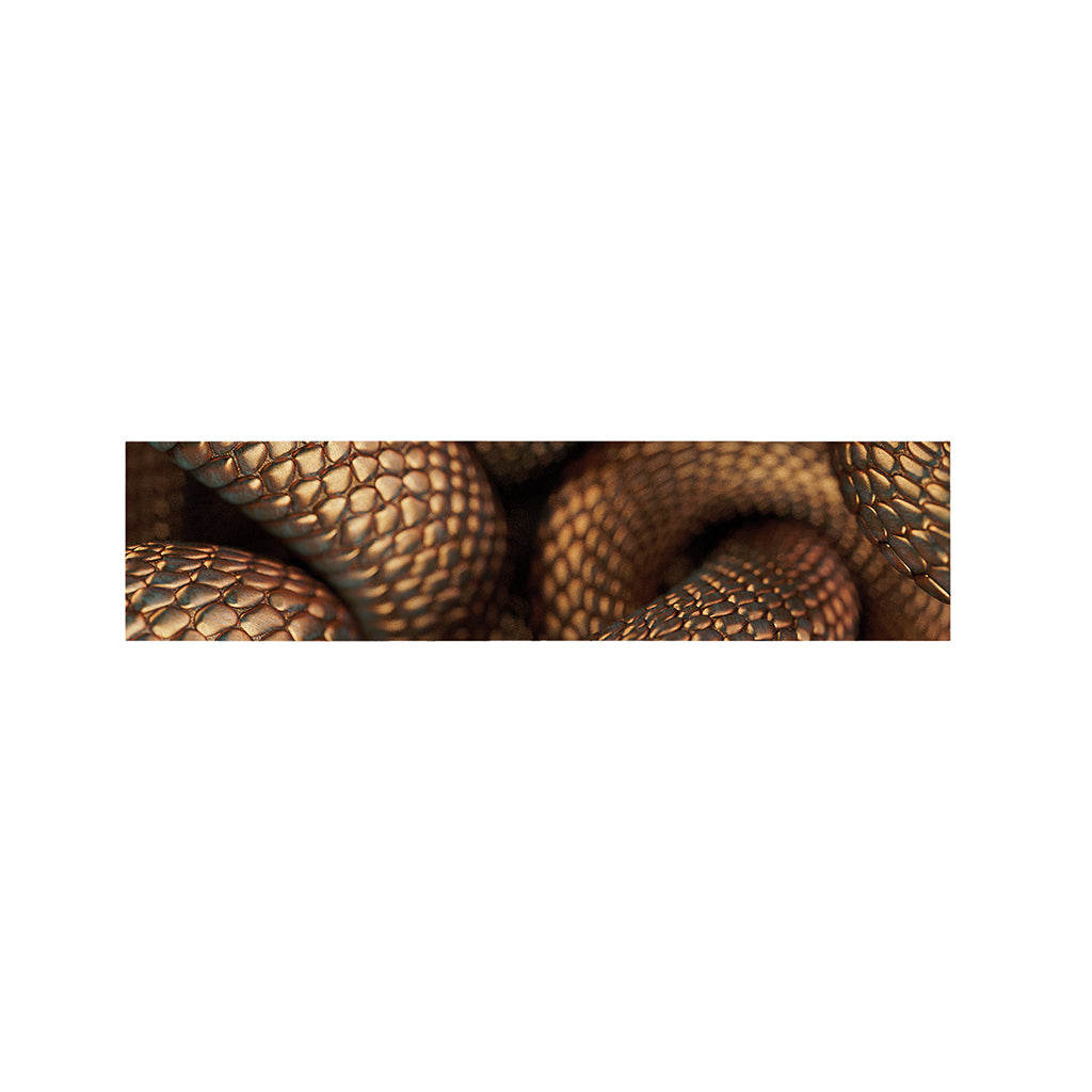 Bronze Snake Print Bed Runner