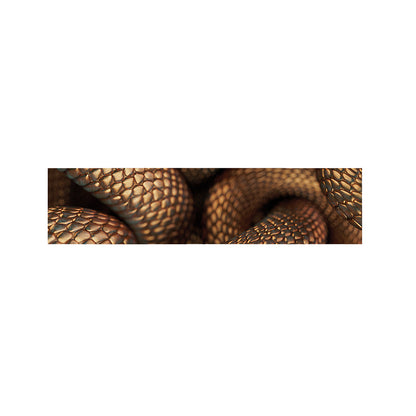 Bronze Snake Print Bed Runner