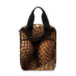 Bronze Snake Print Bible Tote Bag