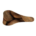 Bronze Snake Print Bicycle Seat Cover