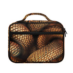 Bronze Snake Print Briefcase Bible Bag