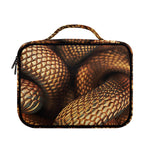 Bronze Snake Print Briefcase Bible Bag