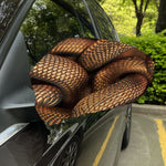 Bronze Snake Print Car Side Mirror Covers