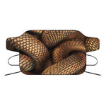 Bronze Snake Print Car Windshield Snow Cover