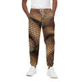 Bronze Snake Print Cotton Sweatpants