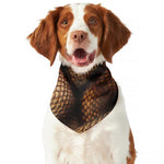 Bronze Snake Print Dog Bandana