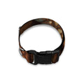Bronze Snake Print Dog Collar