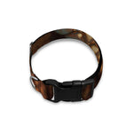 Bronze Snake Print Dog Collar