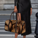 Bronze Snake Print Duffle Bag