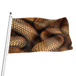 Bronze Snake Print Flag