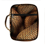 Bronze Snake Print Front Pocket Bible Bag