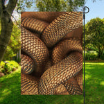 Bronze Snake Print Garden Flag